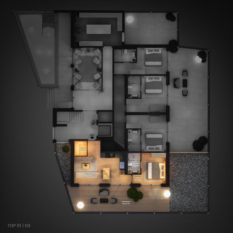 Leni Mountain Lodge - Apartment mit 1 Schlafzimmer - 8