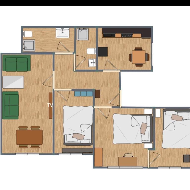 Soho Boho Apartments - with sunny rooftop terrace and fiber optic internet - Two-Bedroom Apartment - 2