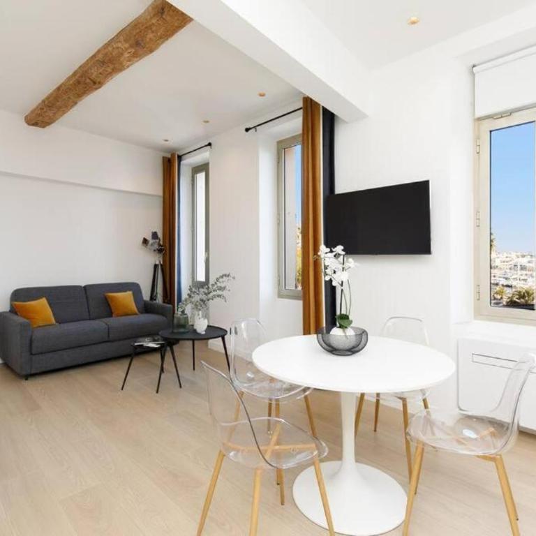 Appartement 33 m2 comme une junior suite - vue Port et Palais des festivals - Appartement 1 Chambre - 4