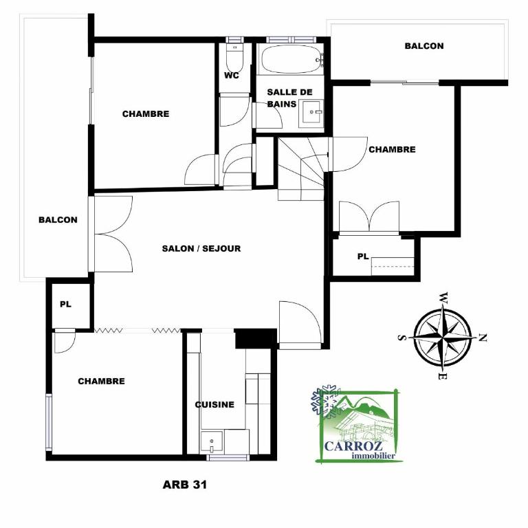 Appartement 6 Pers centre station Carroz (ARB31) - Familien-Apartment mit 2 Schlafzimmern - 8