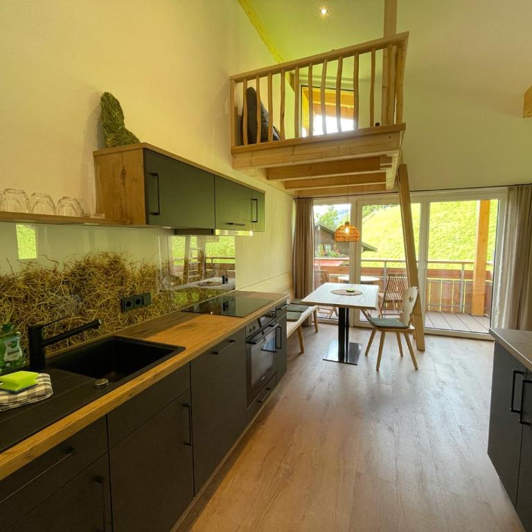 Stadl Lodge Hinterstein - Skipass im Winter und Bergbahnen im Sommer inklusive - Apartment mit 2 Schlafzimmern und Bergblick - 7