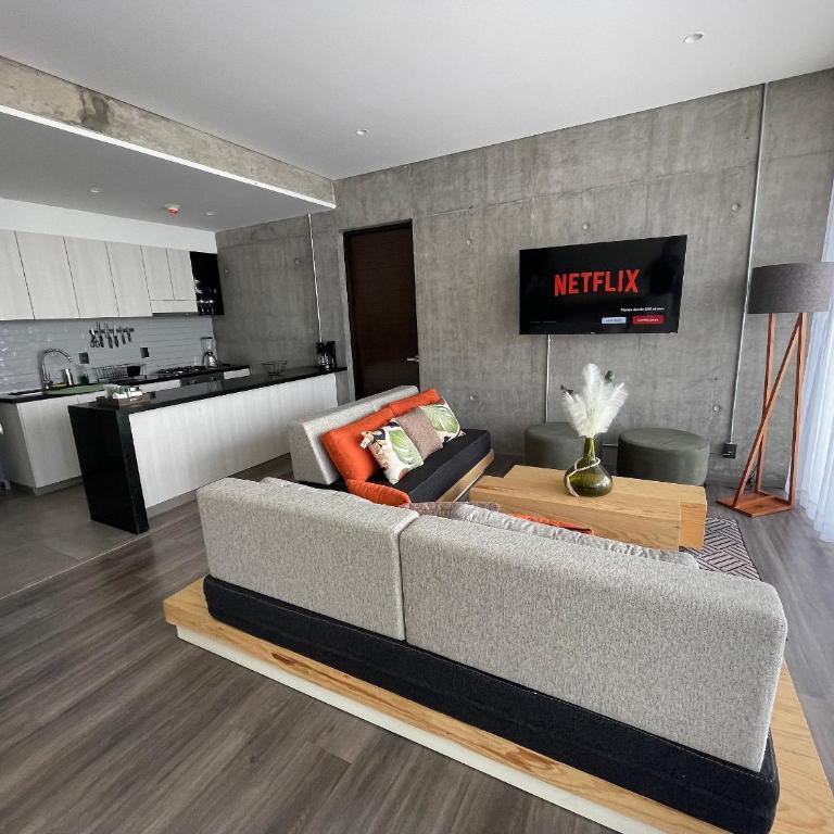 Espectacular diseño, terraza con Hamaca y Jacuzzi - Apartment - 6