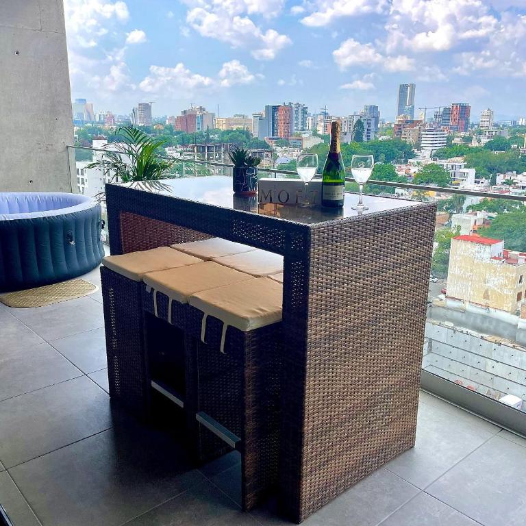 Espectacular diseño, terraza con Hamaca y Jacuzzi - Apartment - 12