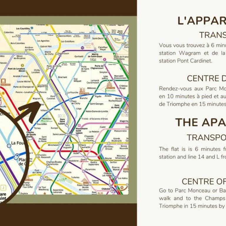 Luxueuse Suite # 2 Chambres # Wagram # Paris 17 - Appartement 2 Chambres - 36