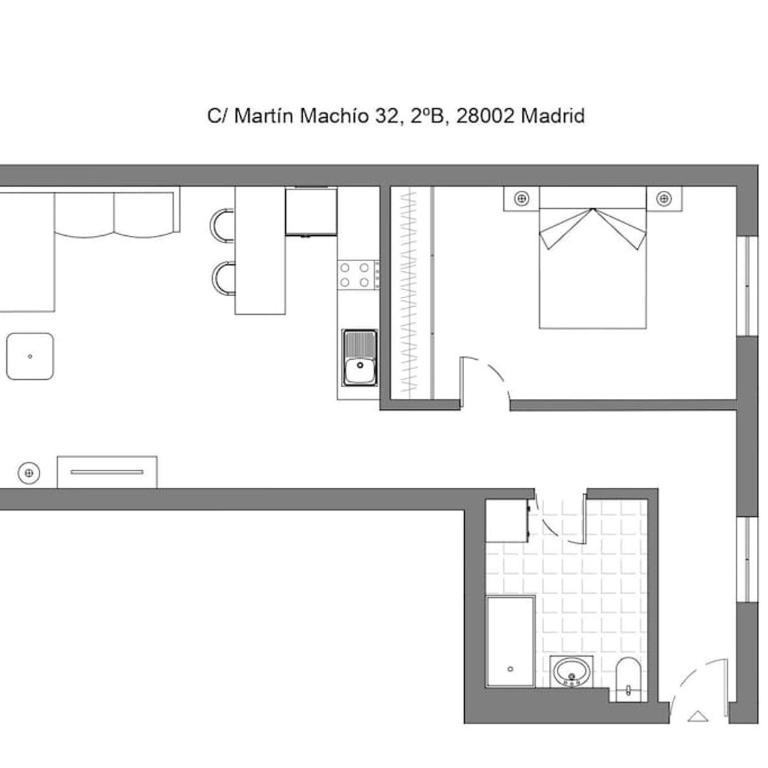 For You Rentals Acogedor apartamento TEMPORAL de un dormitorio en Chamartin MMA322B - One-Bedroom Apartment - 20