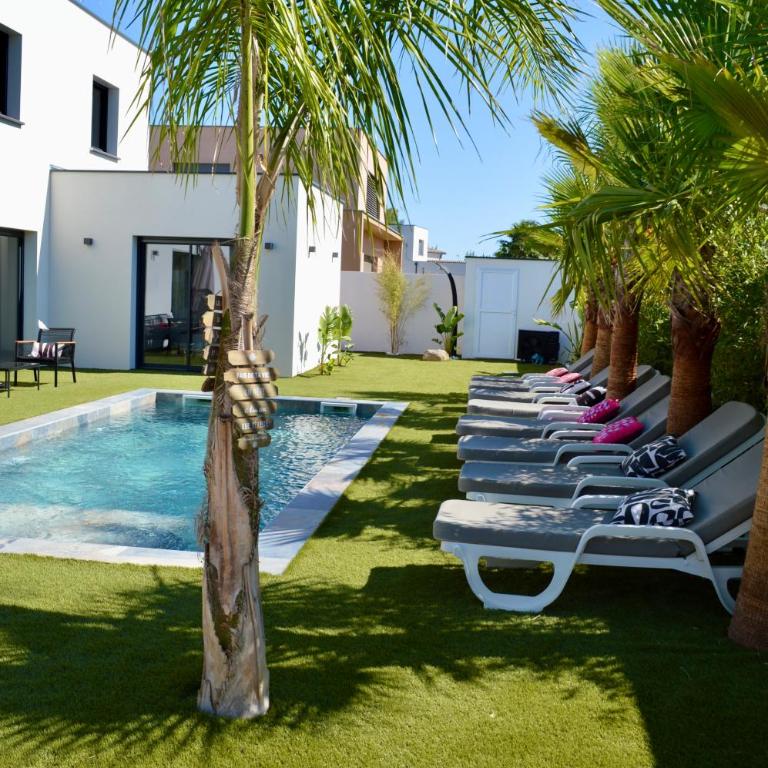 Villa Vanille Cap d Agde Luxe piscine chauffée 5 étoiles - Villa - 72