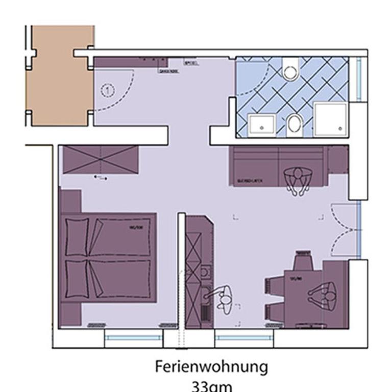 Ferienwohnungen Waldruhe - Appartamento con 1 Camera da Letto - 8