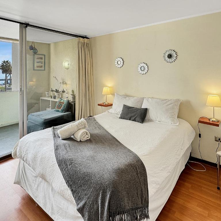 Depto con Vista al Mar en la Costanera de Viña - One-Bedroom Apartment - 1