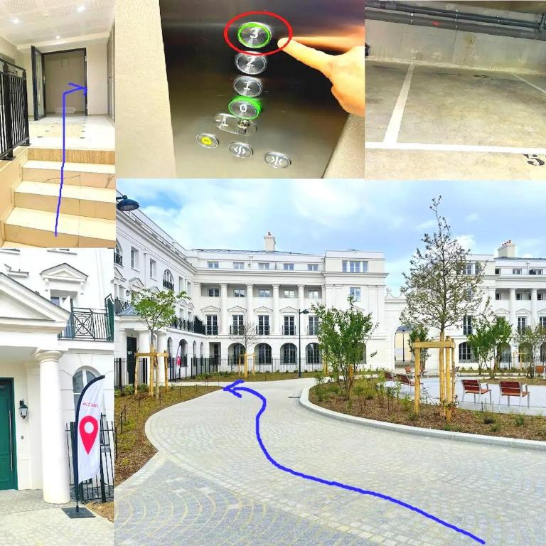 Le Cartier Appt F3, 7mn Disneyland, Parking,Terrace - Apartment mit 2 Schlafzimmern und Terrasse - 46