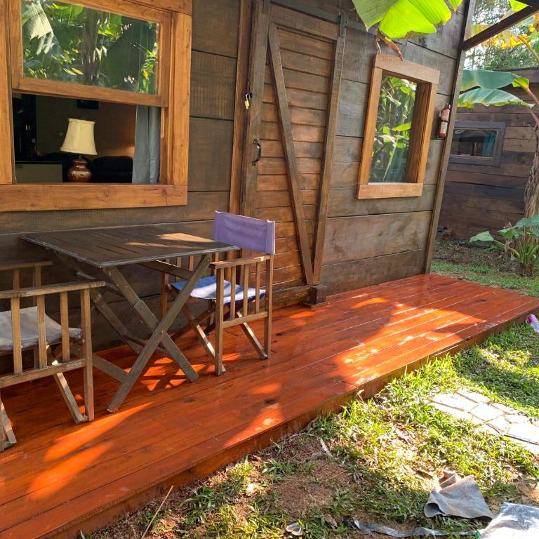 Los Bananos - Big Wood Cabin - Habitación Doble con vistas al parque - 4