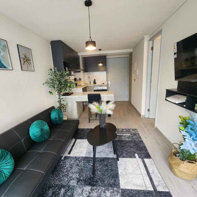HOM I Comodo y Luminoso Depto 1D1B 2PAX en Tocornal - Apartamento - 6