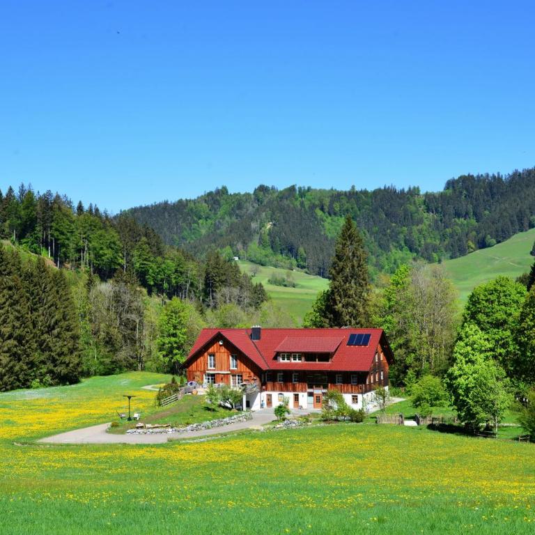 Ferienwohnung Böck, Wengen im Allgäu - Apartment mit 2 Schlafzimmern und Gartenblick - 16