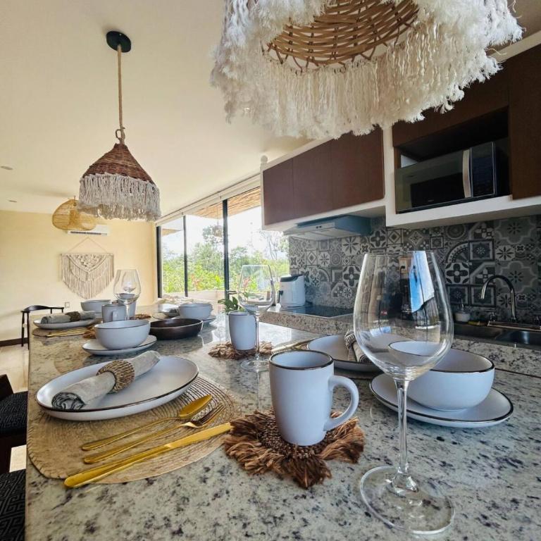 New large luxurious 1 bedroom, 1 bathroom apartment in Tulum - Apartamento de 1 dormitorio - 7