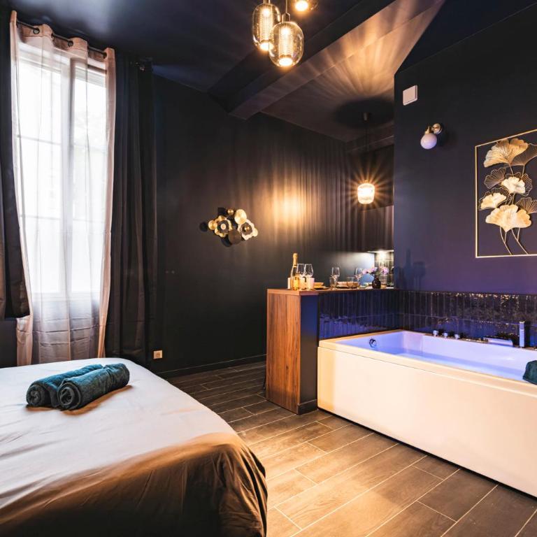 SPA Balnéo des Sacres-REIMS-Centre Ville - Appartamento con 1 Camera da Letto e Vasca Idromassaggio - 5