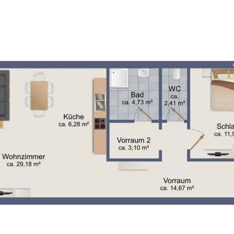 Appartement Seeoase - Apartment mit 1 Schlafzimmer - 9
