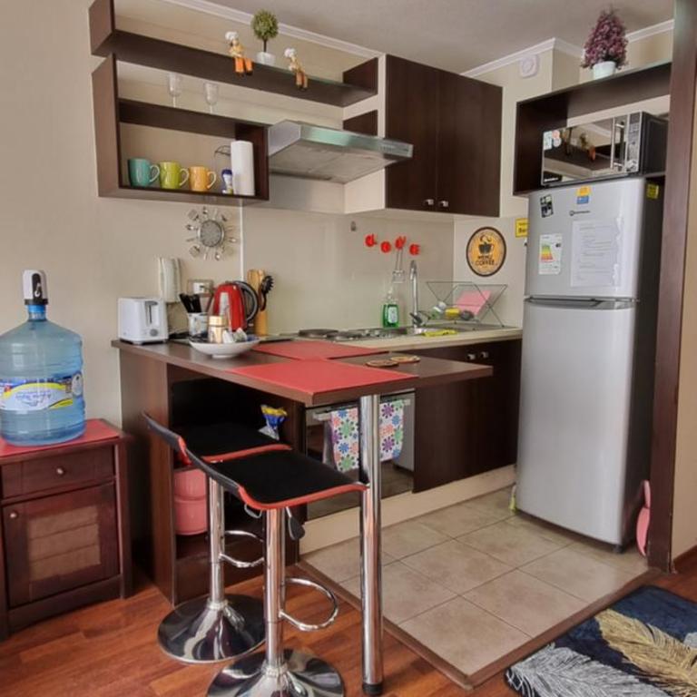 Departamento completo con Vista a la Ciudad, a pasos del Metro Santa Isabel, Barrio Italia, providencia - Apartamento de 1 dormitorio - 11