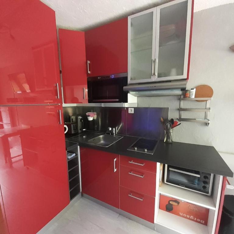 Studio cosy pour 4 pers. à 20m du télécabine, cuisine équipée, balcon, 3ème étage ascenseur - FR-1-561-117 - Estudio - 4