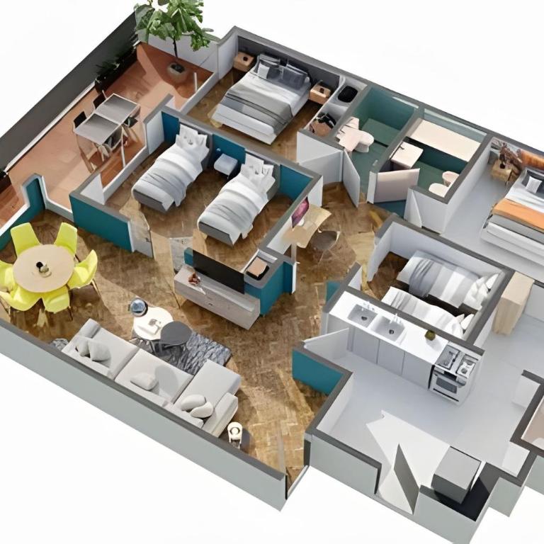 Amplio Ideal Familias en Palermo Cerca de Parques - Apartamento de 4 dormitorios con balcón - 3