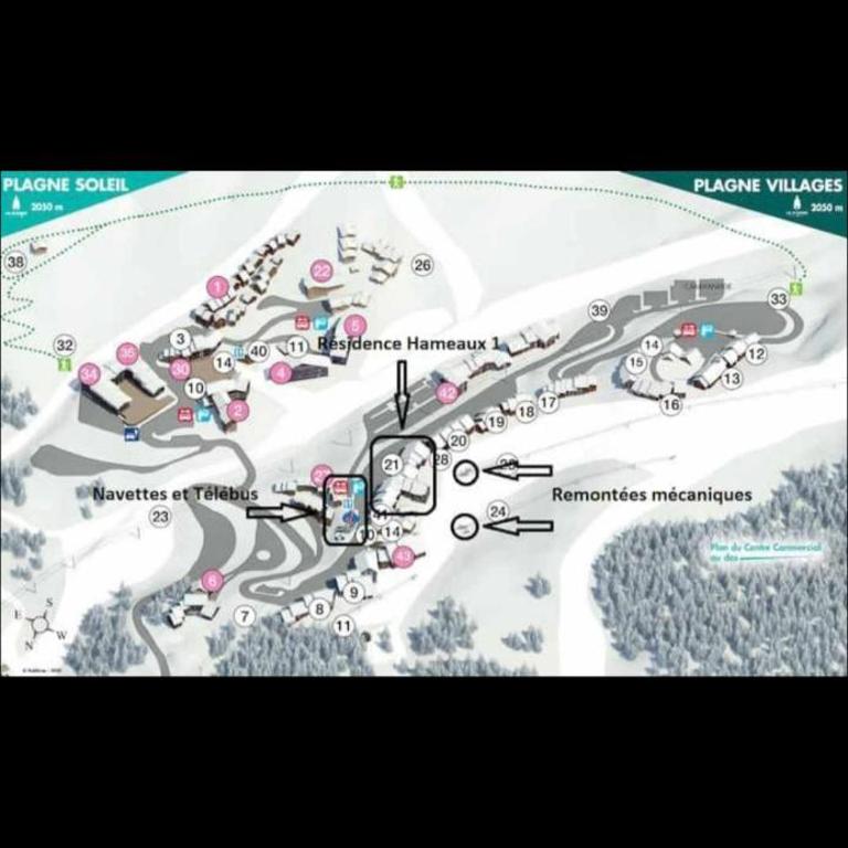 STUDIO 4 pers LA PLAGNE 2050M - Appartement 1 Chambre - 3