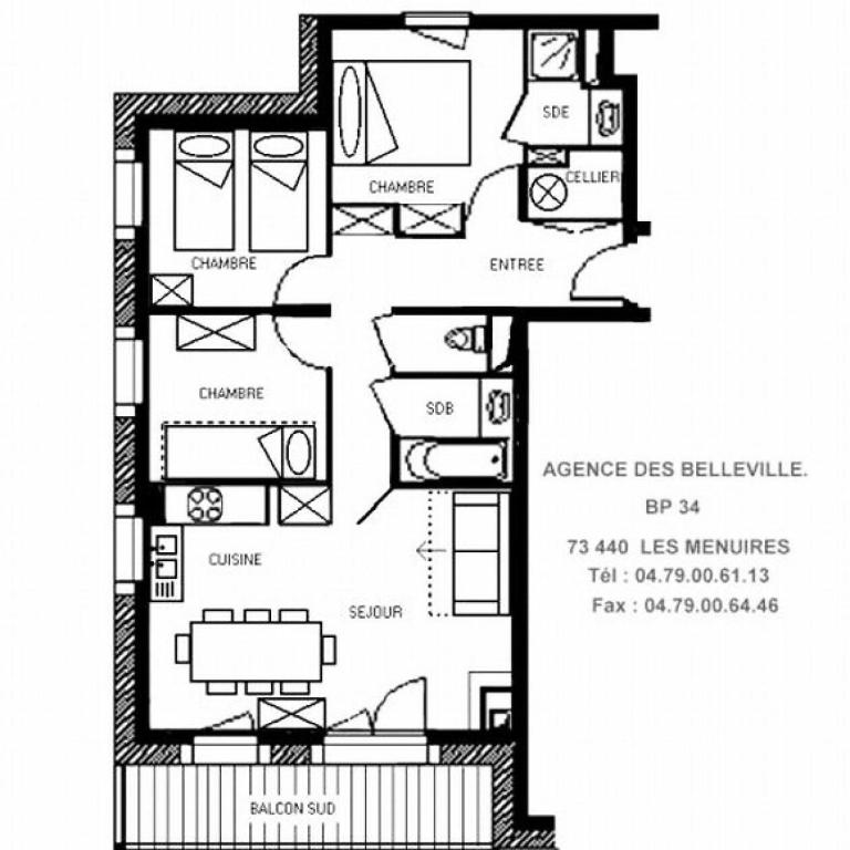 Résidence Sapiniere - Appartement spacieux · Départ ski aux pieds · Balcon MAE-0164 - Appartement - 16