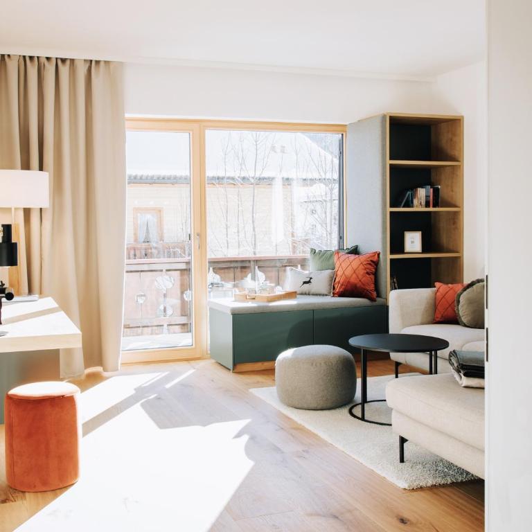 Die Karwendelsuite - 5 Sterne FeWo mit bestem Bergblick, zentrumsnah & ruhig gelegen, familienfreundlich - Two-Bedroom Apartment - 30