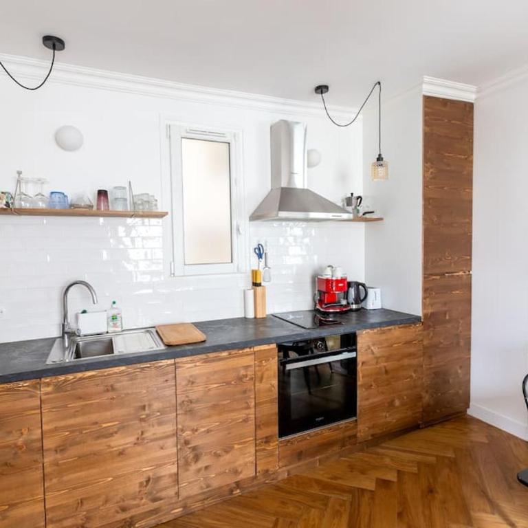 Appartement contemporain rénové dans le centre de Paris - Apartamento de 1 dormitorio - 5