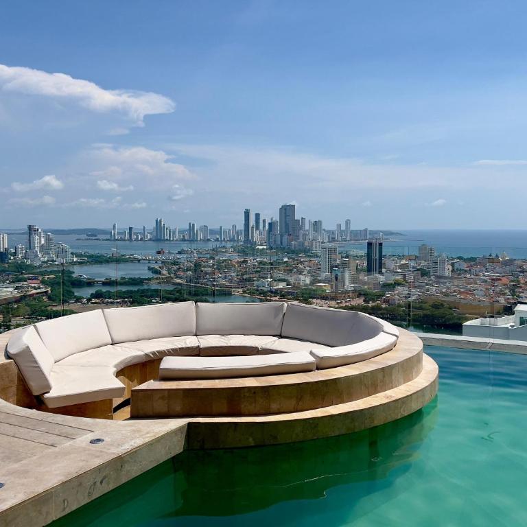 Luxury Murano Cartagena Condo - Two-Bedroom Apartment with Terrace and Sea View - 1
