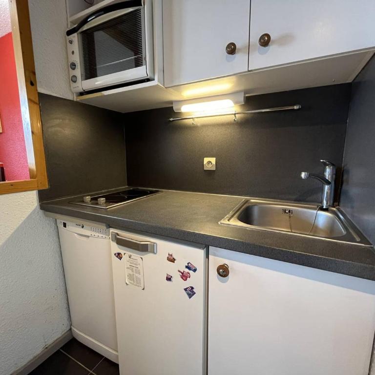 Studio rénové de 26 m² pour 4 pers avec balcon, accès pistes, animaux admis - Vallandry - Estudio - 5