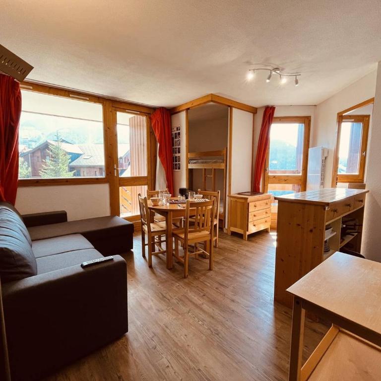 Vallandry: Apt 2 pièces 34m², 4 pers, proche pistes et centre, casier à skis - Appartement 1 Chambre - 5