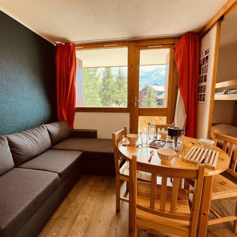 Vallandry: Apt 2 pièces 34m², 4 pers, proche pistes et centre, casier à skis - Appartement 1 Chambre - 6