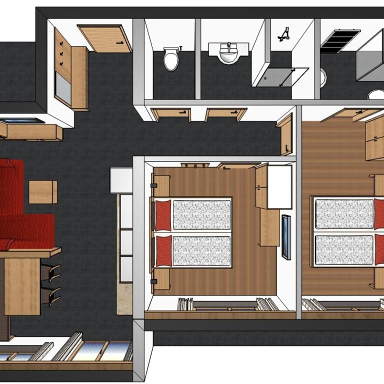 Haus Christina - Apartment mit 2 Schlafzimmern und Terrasse - 1