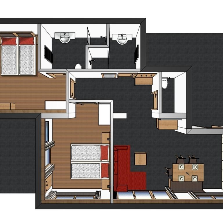 Haus Christina - Apartment mit 2 Schlafzimmern und Balkon - 1