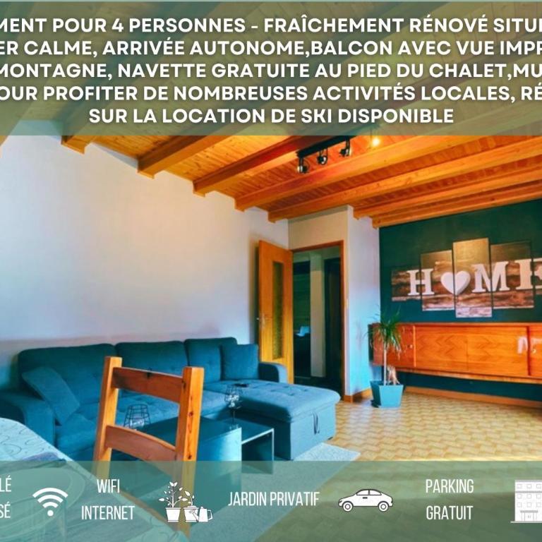 Chalet Chez Gaby 2 - Vue imprenable au calme - Proche du centre - Apartment mit 2 Schlafzimmern - 1