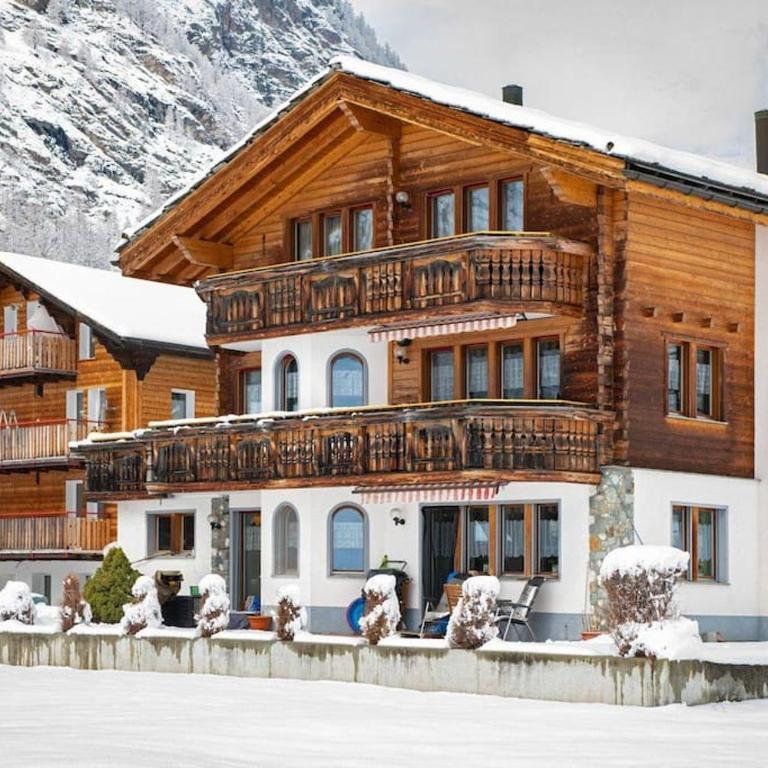 Maisonette Wohnung - Chalet Amethyst in Taesch bei Zermatt - Apartment mit Aussicht und Balkon - 1