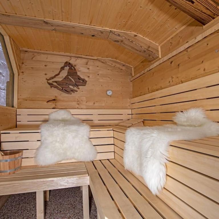 Maisonette Wohnung - Chalet Amethyst in Taesch bei Zermatt - Apartment mit Aussicht und Balkon - 13
