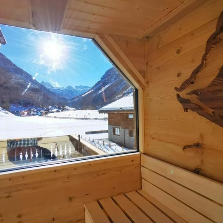 Maisonette Wohnung - Chalet Amethyst in Taesch bei Zermatt - Apartment mit Aussicht und Balkon - 12