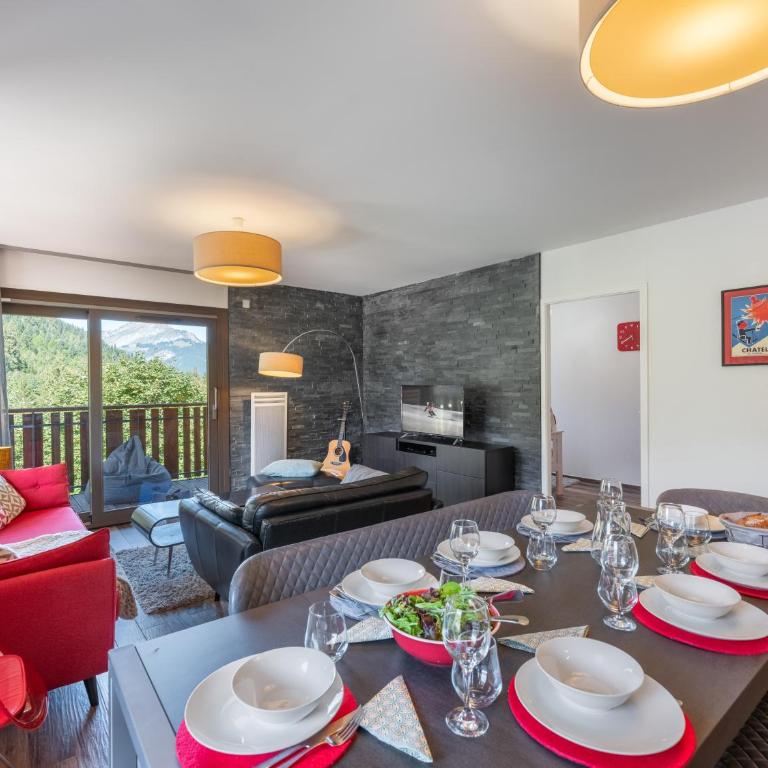 Les 4 Elements - Apt B01 - BO Immobilier- Reduced prices on ski passes Châtel & Portes du Soleil - Apartamento con 4 dormitorios - 7