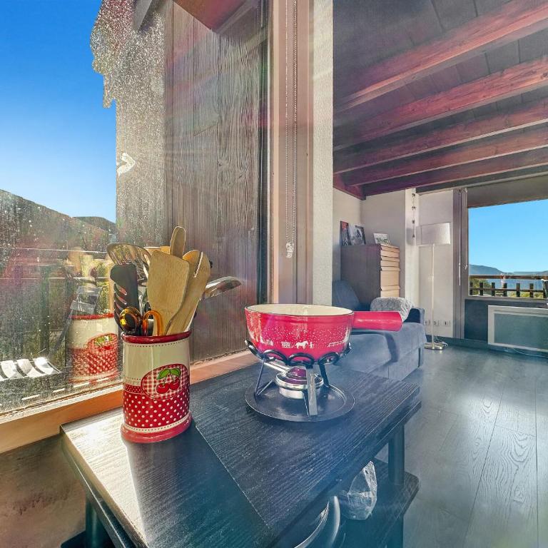 bar08 2 pieces mezzanine 6 pers - One-Bedroom Apartment with Balcony - 7