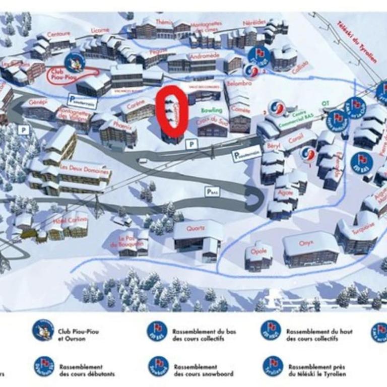 4-6 pers ski pieds Belle Plagne Les Gémeaux - Appartement 1 Chambre - 22