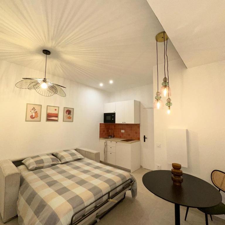 Studio Cocon - Entièrement rénové - 4 couchages - 600m de la Gare de Cannes - Appartement 1 Chambre - 8