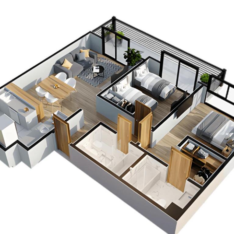 Sánchez: Nuevo Edificio Ideal Ubicación Entre Palermo y Recoleta - Apartamento de 2 dormitorios con balcón - 5