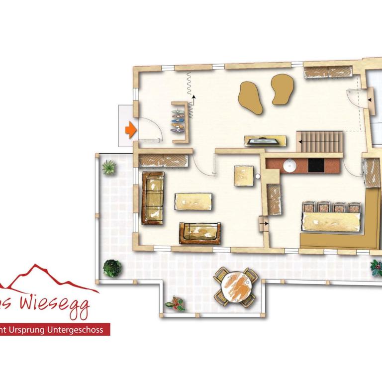 Das Wiesegg - Traditional Three-Bedroom Apartment - Split Level - 1