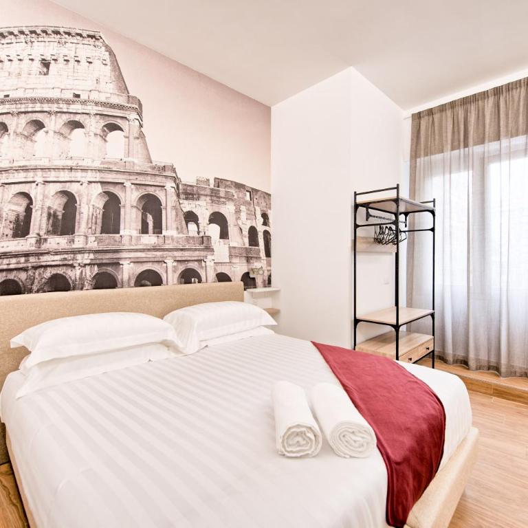 Caesar's quarters - private rooms in Rome - Camera Matrimoniale/Doppia con Letti Singoli con Balcone - 6