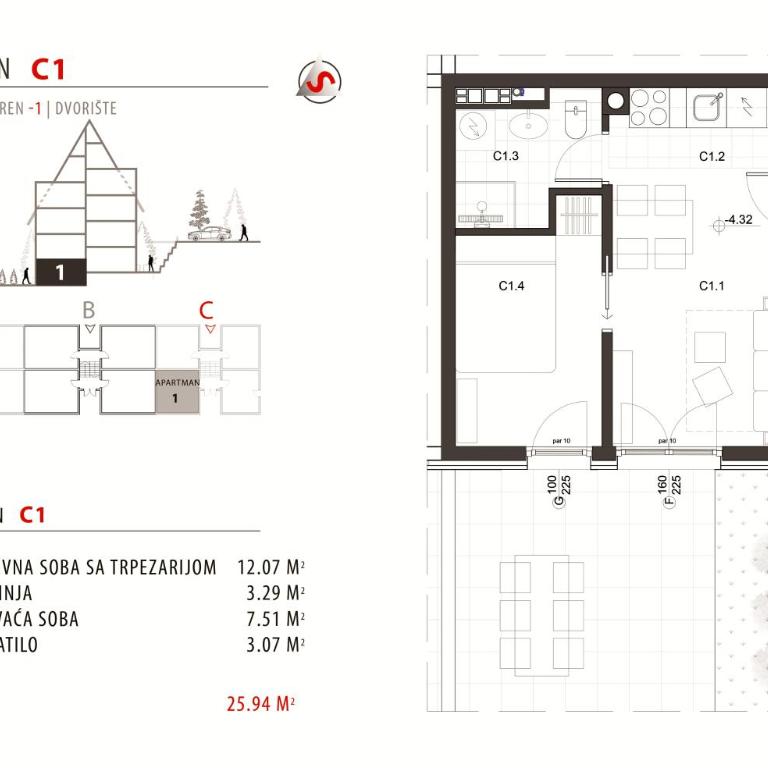 Apartman DETLIĆ Divčigora - Apartman sa 1 Spavaćom Sobom - 32