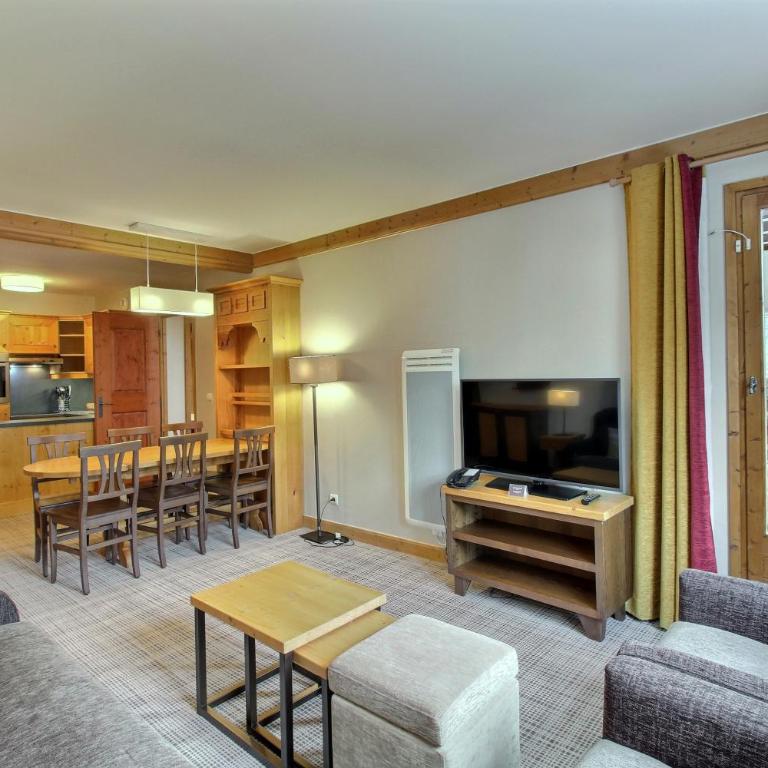 ARC 1950 - Appartement 08 personnes - Départ ski aux pieds - Sauna, Hammam, Jacuzzi, Salle de fitness, Piscine extérieure chauffée - Apartment mit 2 Schlafzimmern und Bergblick - 15