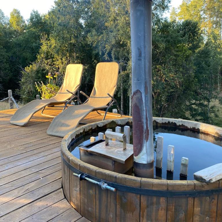 Colico Lodge - tinaja -terraza - Two-Bedroom House - 15