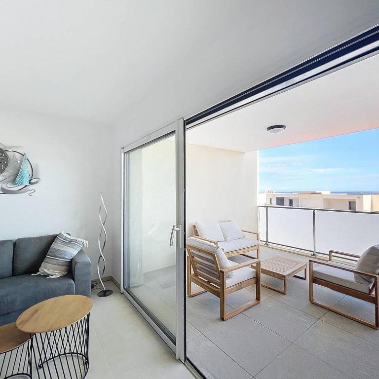 T3 vue sur la baie de Calvi - Apartment mit 2 Schlafzimmern, Terrasse und Meerblick - 8