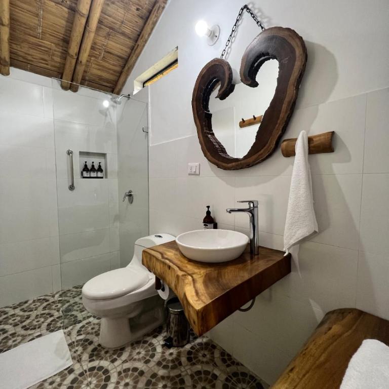 Eco Hotel Hacienda El Diamante - Habitación Doble con vistas al jardín - 1