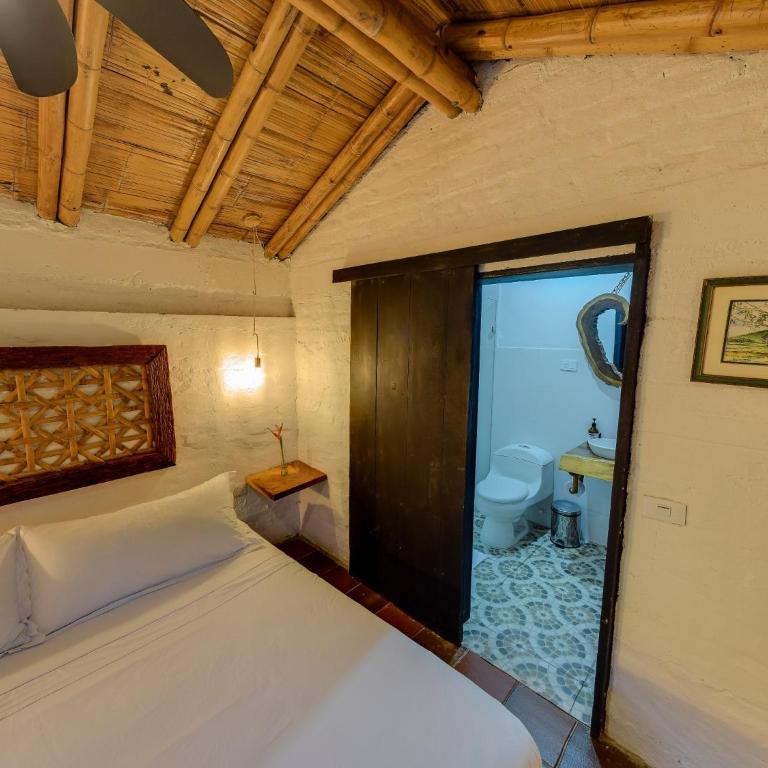 Eco Hotel Hacienda El Diamante - Habitación Doble con vistas al jardín - 4