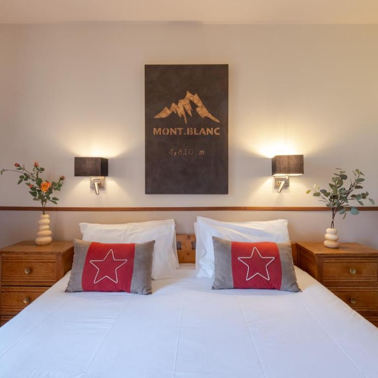 Chalet Hôtel La Sapinière - Chambre Double - Vue sur Aiguille du Midi - 1